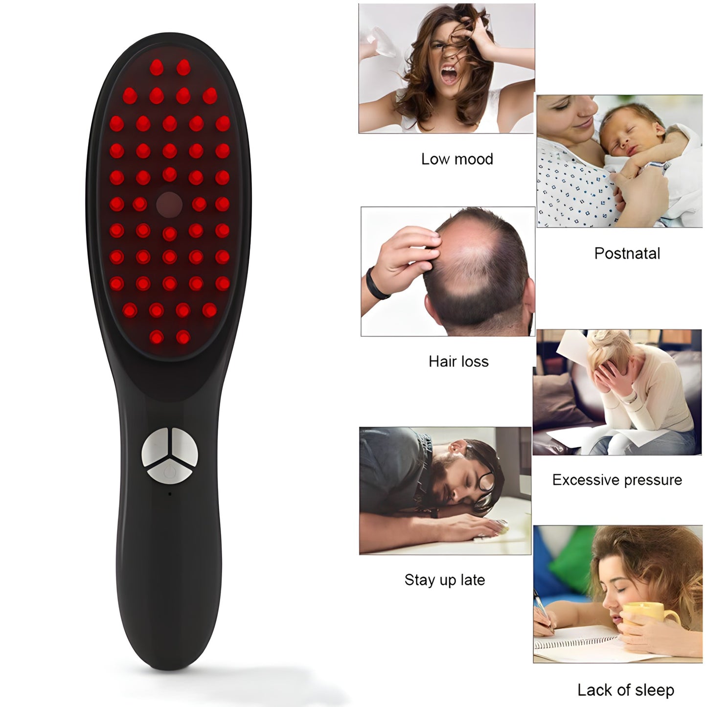 LED Hair Growth Brush